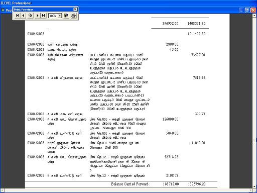 Day Book Report - Tamil